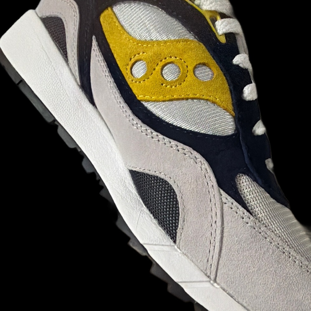 🔥Saucony SHADOW 6000  Men's size 11 Sneakers -Navy, Yellow, Blk, & White *NEW* - Picture 10 of 13